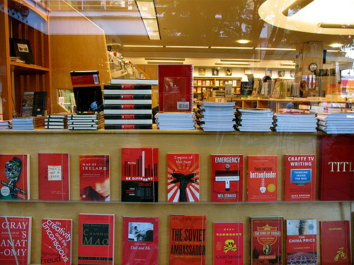 Bookstore in red by Szymon Surma
