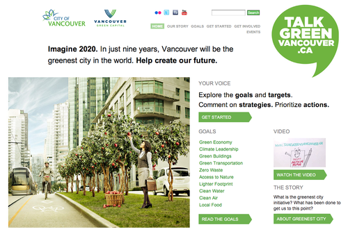 Talk Green Vancouver website